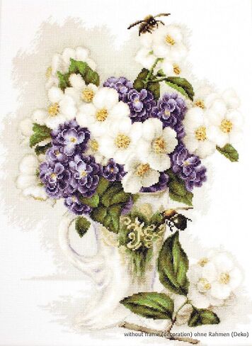 Luca-S Vase with Jasmine Counted Cross Stitch Kit in Saudi Arabia