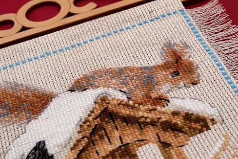 RIOLIS 1751 Garden Winter Counted Cross Stitch Kit, Cotton, Multi-Colour, 2030cm in Saudi Arabia