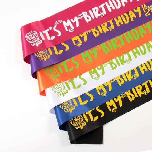 It's My Birthday Sash Jungle Theme Birthday Party Decoration Party Favors Gifts for Birthday Boy and Birthday Girl Rose in Saudi Arabia