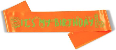 It's My Birthday Sash Jungle Theme Birthday Party Decoration Party Favors Gifts for Birthday Boy and Birthday Girl Rose in Saudi Arabia