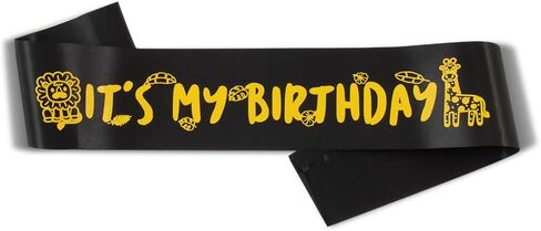 It's My Birthday Sash Jungle Theme Birthday Party Decoration Party Favors Gifts for Birthday Boy and Birthday Girl Rose in Saudi Arabia