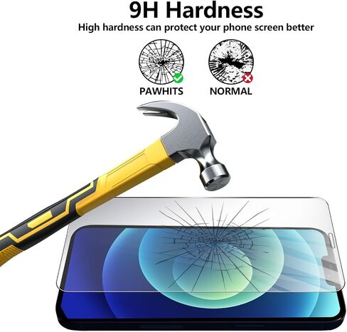 Wamife Screen Protector 2 Pack HD Screen Tempered Glass Film for iPhone 12/12 pro 6.1-inch 9H-Hardness Easy Installation Scratch Resistant in Saudi Arabia