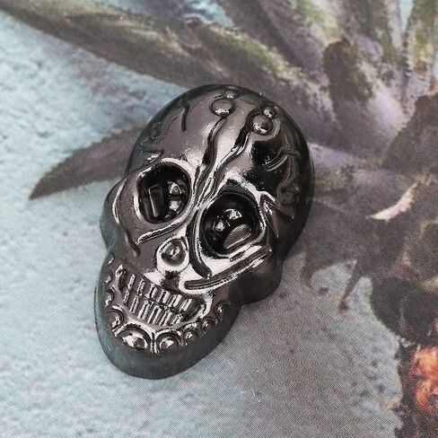 HEEPDD 20PCS Skeleton Ghost Rivet, Skull Crossbone 3D Ghost Rivet Stud Punk Decorative Buttons with 20Pcs Screws for Bag Leather Belt DIY Craft Making15.66 * 25.24mm(Gun Color) in Saudi Arabia