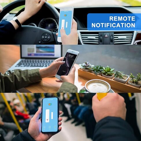 منبه لفتح الأبواب، منبه للنوافذ والأبواب للمنزل، أجهزة تويا الذكية، دقات باب عند فتح الباب للمنزل (3 عبوات) in Kuwait