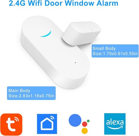 منبه لفتح الأبواب، منبه للنوافذ والأبواب للمنزل، أجهزة تويا الذكية، دقات باب عند فتح الباب للمنزل (3 عبوات) in Kuwait