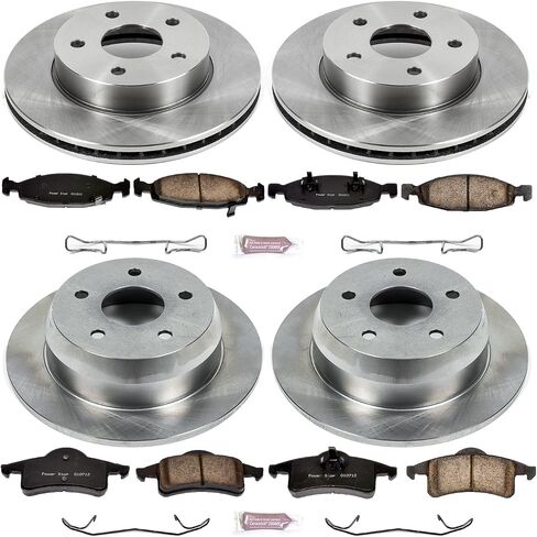 Power Stop KOE2148 Autospecialty Front and Rear Replacement Brake Kit-OE Brake Rotors & Ceramic Brake Pads in Saudi Arabia