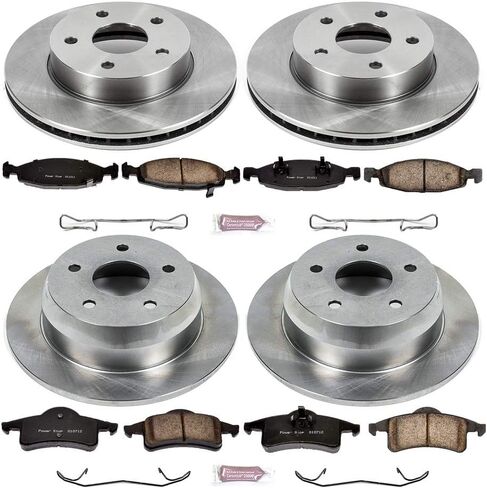Power Stop KOE2148 Autospecialty Front and Rear Replacement Brake Kit-OE Brake Rotors & Ceramic Brake Pads in Saudi Arabia
