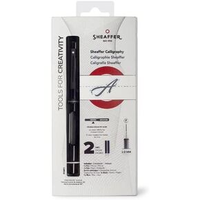 Sheaffer® Calligraphy Matte Black Fountain pen with Black cap and Matte Black Trim - Fine nib