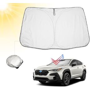 BIBIBO Car Windshield Sunshade 2024+ Subaru Crosstrek (Base/Premium/Sport/Limited/Wilderness) Front Windshield Sun Shade,2024 Crosstrek Sun UV Rays Protection Shade Keep Your Car Cooler