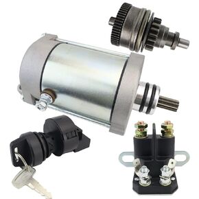 Starter & Drive & Relay & Switch for Polaris RZR 800 EFI 2008-2014, Sportsman 700 800 2007-2014, Ranger 700 800 2006-2015, 4010417 4011584 4012032 4013268 SMU0271 41054040