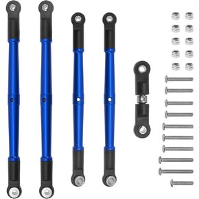 Alloy Steering Linkage Rod Turnbuckles Tie Rods Compatible with Arrma 1/8 Kraton Outcast Talion 6S BLX RC Car Upgrade Parts (Blue)