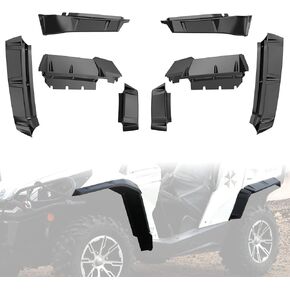 A & UTV PRO Wider Fender Flares Kit for 2011-2020 Can-Am Commander Max 800 1000,Front & Rear Extended XXL Mud Flaps Mud Guards Extensions Accessories,Replace OEM#715002451, 715001013