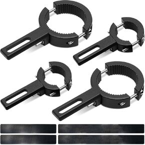 4 عبوات من دعامات تثبيت ضوء السوط، مقاس 2 حامل ضوء ATV قابل للتعديل حامل علم UTV لشريط اللف، شريط الضوء، الهوائي، الشاحنات، مناسب لقضبان الرف وقضبان الحزام مقاس 0.78 بوصة - 2.5 بوصة in Kuwait