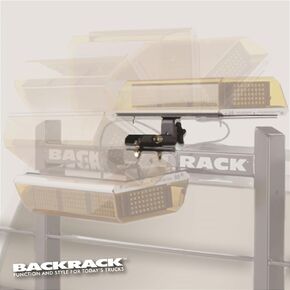 RealTruck Backrack Flooding Light Bracket, 16X7 | Center Mount, Black | 91002RECF | Universal w/Backrack Frame's