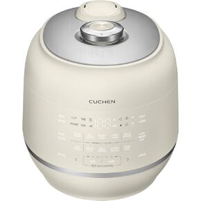 [CUCHEN] CRT-RPK0641MUS | 2.1 Ultra High-Pressure Induction Heating Rice Cooker 6 Cup (Uncooked) | Full Stainless Power Lock System | Auto Steam Clean | Voice Guide | Made in Korea | Dark Silver