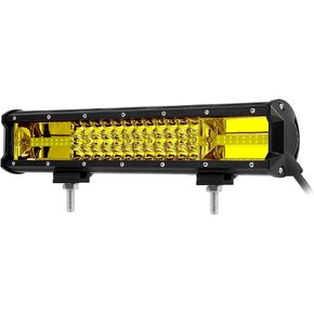 New 16 Inch 216W Tri Row Offroad High Power Chips LED Light Bar Driving Work Lights for FJ Cruiser Off-Road 4WD 4x4 Tractor Pickup Truck Boat Military Marine UTV Headlight