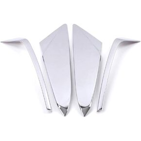HIGH FLYING Car Accessories Trunk Spoiler Corner Side Strip Decor Trim ABS Chrome 4PCS for Cadillac XT5 2017-2024