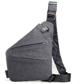Anti Theft Crossbody Travel Bags Slim Sling Bag with Adjustable Strap Multi-Pocket Shoulder Bag