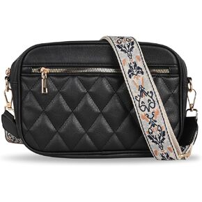 EXTREE crossbody Bags for Women,Trendy Shoulder Vegan Leather Handbags, Satchel Purse with Adjustable Wide Vintage Strap
