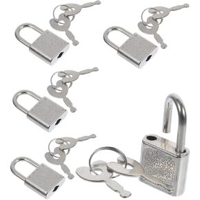 5 Sets Box Treasure Chest Lock Pirate Toy Plastic Playes Mini Toys for Kids Small Padlock Diary Lock and Key Set Padlock Jewelry Box Treasure Box Lock Jewelry Box Locks Keys Child