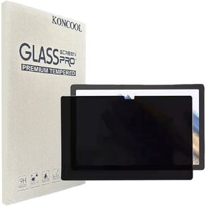 [عبوة واحدة] واقي شاشة للخصوصية لجهاز Samsung Galaxy Tab A9 مقاس 8.7 بوصة 2023 HD مضاد للخدش وبصمات الأصابع وصلابة 9H من الزجاج المقوى الجيل الثالث عشر، شفاف
