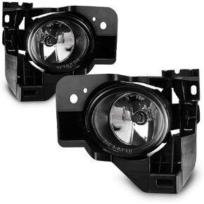 AUTOWIKI Fog Lights Assembly For 2009-2014 Nissan Maxima With Clear Lens 2PCS OEM Fog Lamps (Switch and Wiring Kit Included)