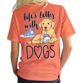 Southern Attitude Life is Better with Dogs Women's T-Shirt