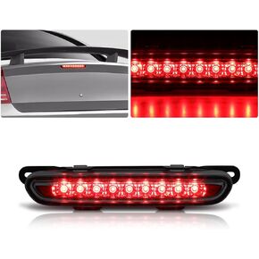 Auto Dynasty Full LED Black Housing 3rd Third Tail Brake Light Rear Center High Mount Stop Lamp Compatible with Charger 06-10