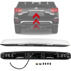 3mirrors Rear Tailgate Chrome Handle Finisher Molding Compatible with 2013-2019 Nissan Pathfinder Replaces# 90810-9PG0A, 90810-3KA0A Tailgate Trim Lid Trunk Liftgate Pull Handle