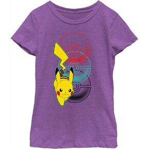 Fifth Sun Pokemon Ppoke Bounce Girls Short Sleeve Tee Shirt