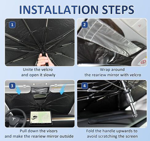 [2024 Newest] INSAUTO Honda CRV Windshield Sunshade Umbrella-Protect Car from Sun Rays & Keep Cool-Foldable Front Windshield Sun Shade for Honda CR-V 2023-2024 in Saudi Arabia