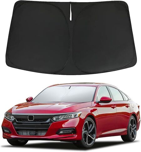 Front Windshield Sun Shade for Accord Sedan 2018 2019 2020 2021 2022 2023 Window Sunshade Sun Visor Cover Foldable Sunshade Protector 2023 Upgrade 004 in Saudi Arabia