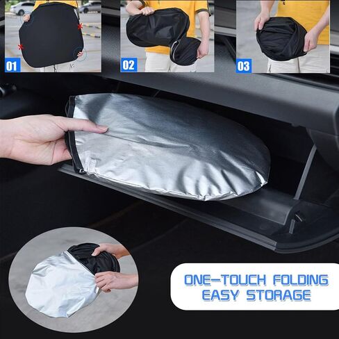 Front Windshield Sun Shade for Accord Sedan 2018 2019 2020 2021 2022 2023 Window Sunshade Sun Visor Cover Foldable Sunshade Protector 2023 Upgrade 004 in Saudi Arabia