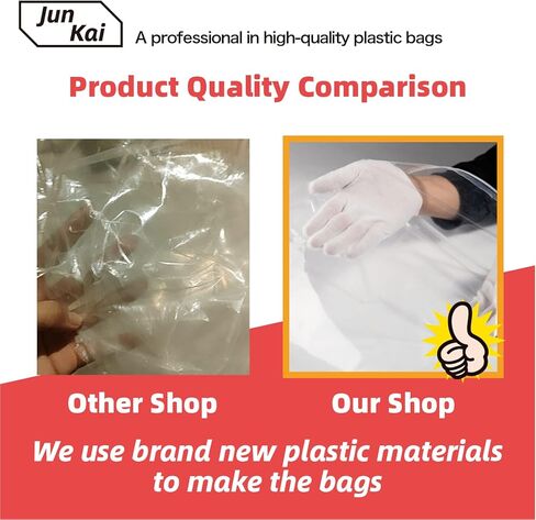 15.7 بوصة × 11.8 بوصة (20 قطعة) أكياس بلاستيكية شفافة بلوري أكياس بلاستيكية شفافة بلوري، أكياس بولي بروبيلين قابلة للإغلاق للتغليف، ذاتية الغلق ومعززة - أكياس تخزين مع إغلاق منزلق (نوع شفاف) (15.7 × 11.8) in Kuwait