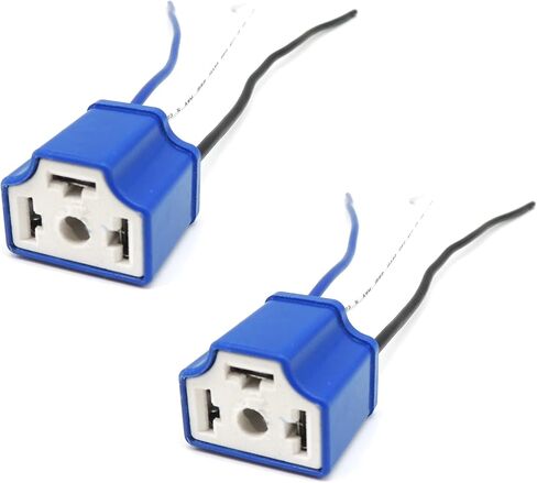 HiSport H4 HB2 9003 Wiring Harness Headlight Socket Heavy Duty 14AWG Ceramic Headlight,2PCS in Saudi Arabia