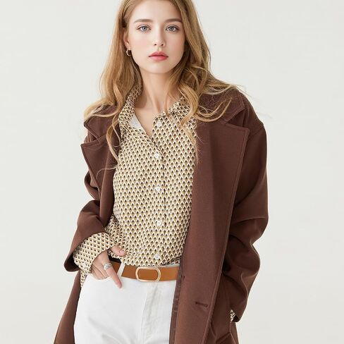 JASGOOD Ratchet Leather Belt for Women Ladies Ratchet Belt for Jeans Pants Dresses with Gold Buckle, Brown in Saudi Arabia