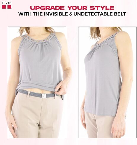 Truth Womens belts Adjustable Stretch Belt, No Show Flat Buckle KARMA ladies belts for womens, Perfect ladies belts in Saudi Arabia
