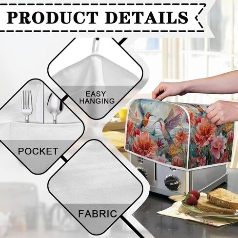 Black Cat Toaster Covers 2 Slice Long Slot Washable Pumpkin Dust Cover for Bread Maker Cover Halloween Kitchen Decor Toaster Dust Cover Keep Toaster Clean from Dust Fingerprint in Kuwait