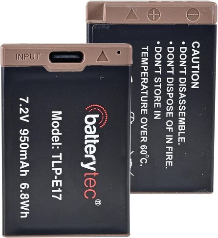Camera Battery for Canon LP-E17 USB-C Fast Charging, Replacement Canon EOS R8 R10 R50 R100 RP 850D 750D Rebel SL2 SL3 T6i T7i M6 KISS X8i in Saudi Arabia