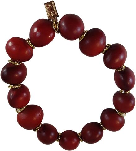 E B Evelyn Brooks Designs Classic Stretchy Adjustable Beaded Bracelet for Women 6.5" - 7.5" w/Meaningful Good Luck Huayruro Seeds Beads - Great Gifts for Mom, Daughter, Sister, Aunt, Girlfriend in Saudi Arabia