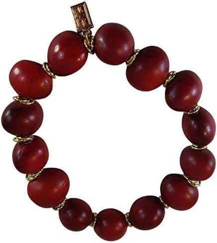 E B Evelyn Brooks Designs Classic Stretchy Adjustable Beaded Bracelet for Women 6.5" - 7.5" w/Meaningful Good Luck Huayruro Seeds Beads - Great Gifts for Mom, Daughter, Sister, Aunt, Girlfriend in Saudi Arabia