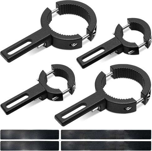 4 عبوات من دعامات تثبيت ضوء السوط، مقاس 2 حامل ضوء ATV قابل للتعديل حامل علم UTV لشريط اللف، شريط الضوء، الهوائي، الشاحنات، مناسب لقضبان الرف وقضبان الحزام مقاس 0.78 بوصة - 2.5 بوصة in Kuwait