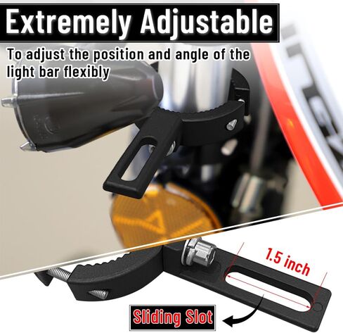 4 عبوات من دعامات تثبيت ضوء السوط، مقاس 2 حامل ضوء ATV قابل للتعديل حامل علم UTV لشريط اللف، شريط الضوء، الهوائي، الشاحنات، مناسب لقضبان الرف وقضبان الحزام مقاس 0.78 بوصة - 2.5 بوصة in Kuwait