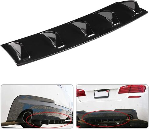 Shark Fin Diffuser,Universal Car Rear Bumper Chassis Shark Fin Spoiler Wing Lip Diffuser(S) in Saudi Arabia