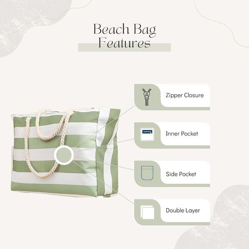Beach Bag Beach Blanket Large Tote Bags for Women 79''*83'' Beach Mat Picnic Blanket Waterproof Sandproof Lightweight Portable Camping Essentials Beach Accessories in Saudi Arabia