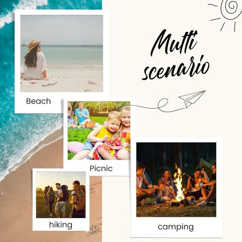 حقيبة الشاطئ بطانية الشاطئ كبيرة حمل الحقائب للنساء 79 ''* 83'' شاطئ حصيرة نزهة بطانية مقاوم للماء الرمال خفيفة الوزن المحمولة التخييم أساسيات الشاطئ الملحقات in Kuwait