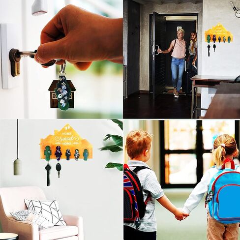 قوالب راتنج حامل المفاتيح، لوحة تنظيم سلسلة المفاتيح، قوالب سيليكون لراتنجات الإيبوكسي للتعليق على الحائط، قالب راتنج الصب لتزيين مدخل الأسرة، تخزين المفاتيح للجدار، الباب، ديكور المنزل المكتبي in Kuwait