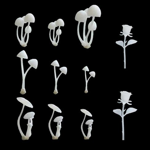 Woohome 14 PCS 3D Jewelry Making Supplies Resin Mould Filler, Mini Swan Mushroom Resin Casting Moulds Fillers, 3D Resin Filler Art Craft Supplies Epoxy Moulds for Art Resin Crafts DIY in Saudi Arabia