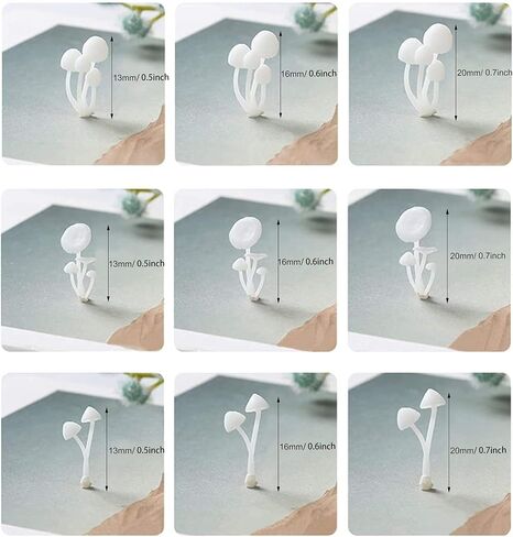 Woohome 14 PCS 3D Jewelry Making Supplies Resin Mould Filler, Mini Swan Mushroom Resin Casting Moulds Fillers, 3D Resin Filler Art Craft Supplies Epoxy Moulds for Art Resin Crafts DIY in Saudi Arabia