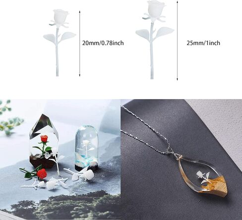 Woohome 14 PCS 3D Jewelry Making Supplies Resin Mould Filler, Mini Swan Mushroom Resin Casting Moulds Fillers, 3D Resin Filler Art Craft Supplies Epoxy Moulds for Art Resin Crafts DIY in Saudi Arabia